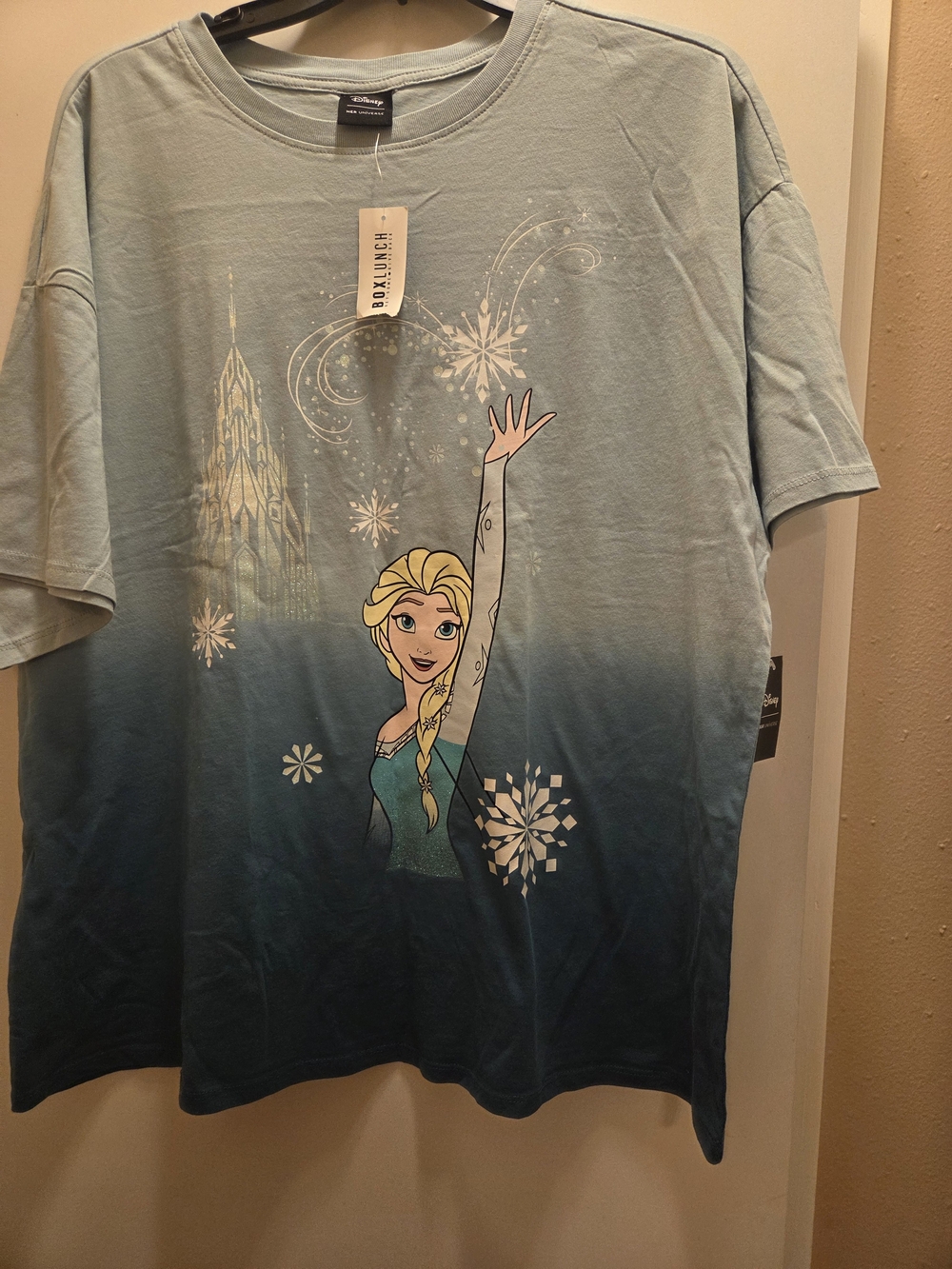 Disney Elsa Ombre Blue Short Sleeve Tee